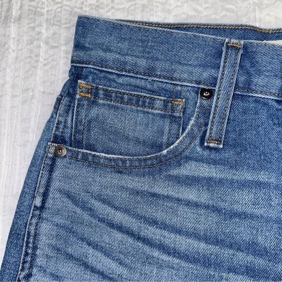 Madewell 24 Blue Cut Off Raw Fringe Hem Distressed Denim Shorts - Picture 5 of 13